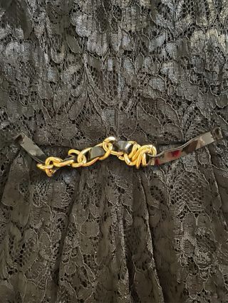 Vestido fiesta encaje negro talla 38