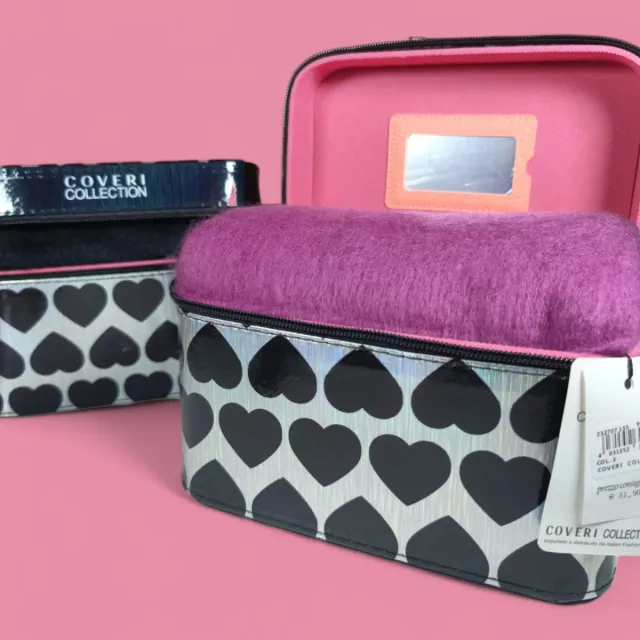 Combo Sciarpa Enrico Coveri Collection Nera + Rosa