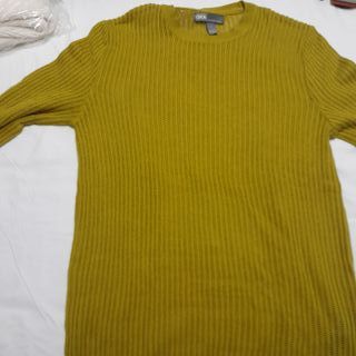 Jersey ASOS punto calado amarillo Talla S