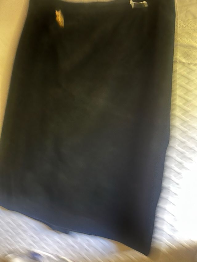 Falda Burberrys Terciopelo Negro Talla 48