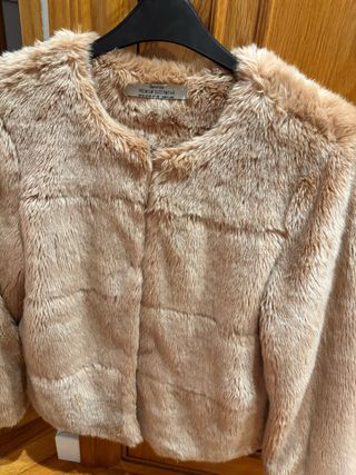 Abrigo pelo marron mujer