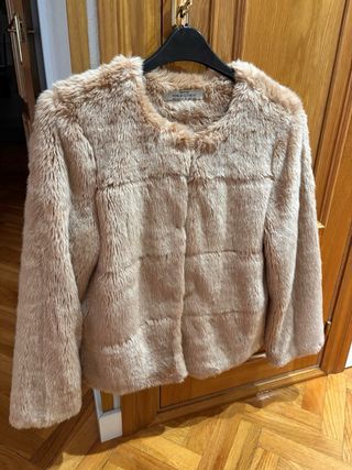 Abrigo pelo marron mujer