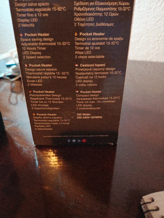 Calefactor Beper Pocket Heater