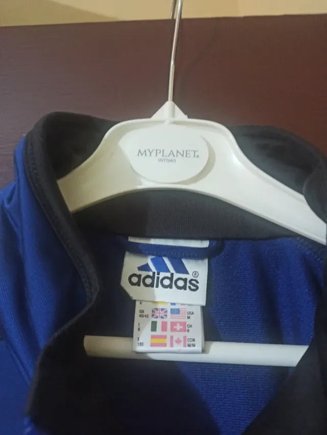 Giacca Adidas Vintage 90s Blu/Giallo