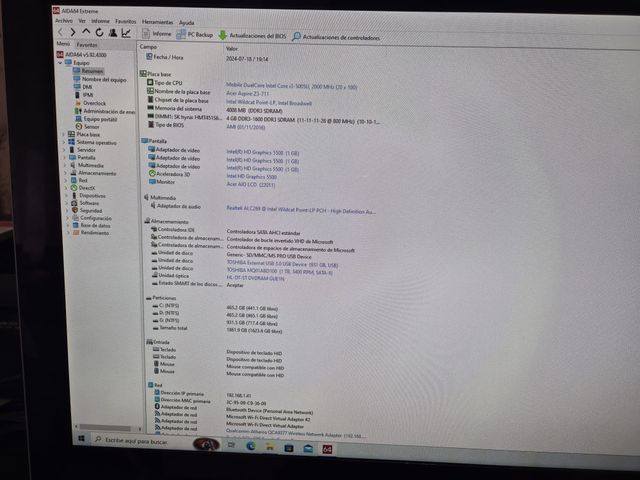 Acer i3 Todo en Uno PC Sobremesa