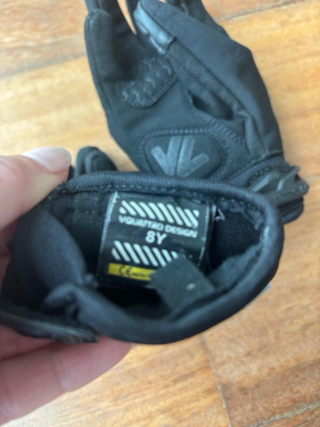 Guantes Moto Vquattro Design Niños Negro