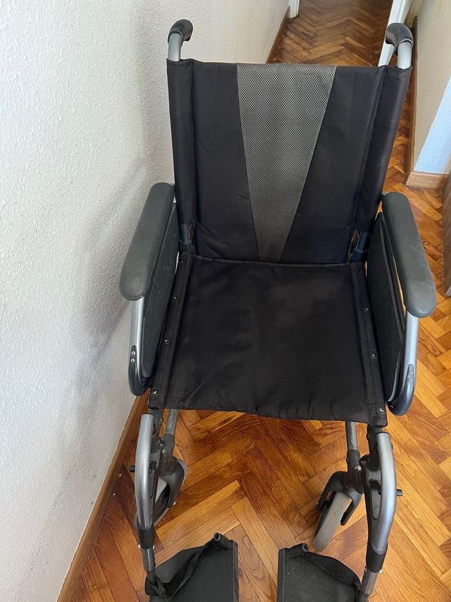 silla de ruedas manual plegable