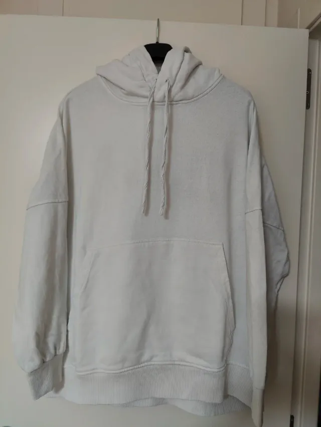 Sudadera Pull and Bear Blanca Hombre