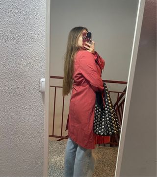 Abrigo gabardina Zara talla M