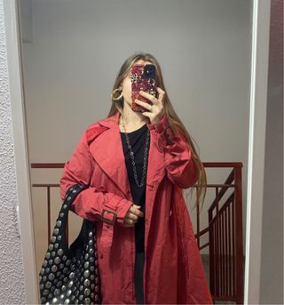 Abrigo gabardina Zara talla M