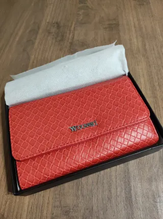 Portafoglio Wcoveri rosso corallo