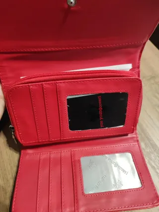 Portafoglio Wcoveri rosso corallo