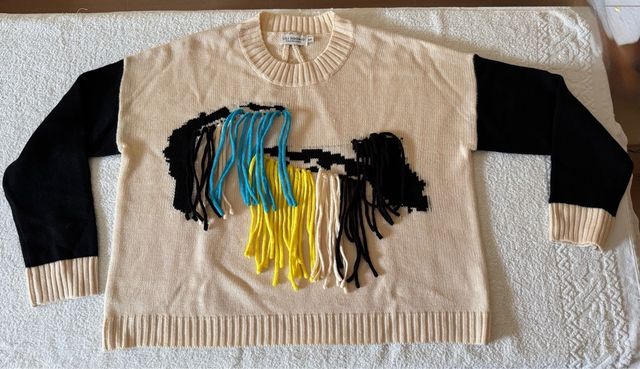 Jersey LILI SIDONIO beige/negro Talla M