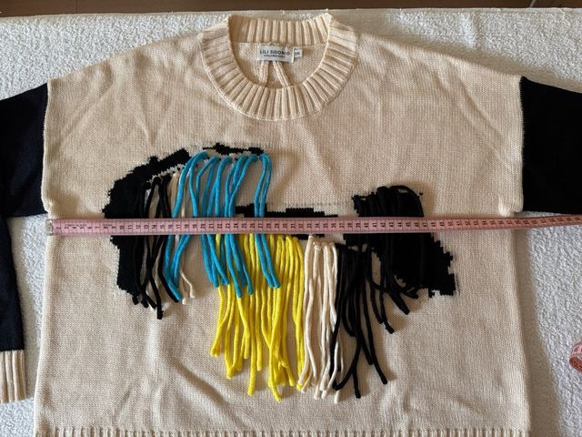 Jersey LILI SIDONIO beige/negro Talla M