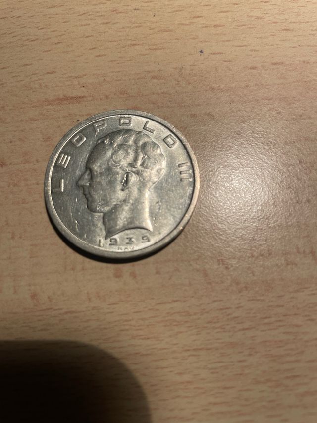 Moneta 50 Franchi Belgio1939 Ag 835-20 gr