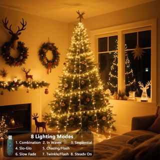 Luci Natalizie Bianche 16 Metri