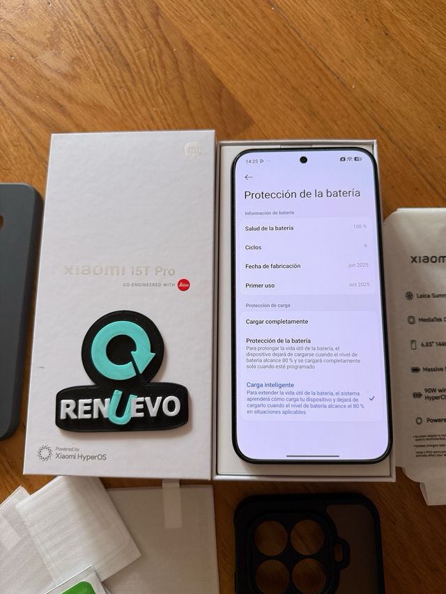 Xiaomi 15T Pro Negro // 6 ciclos de carga