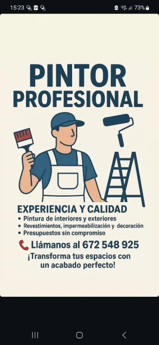 Pintor profesional con experiencia