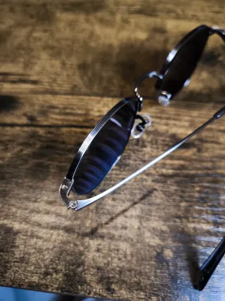 Gafas de sol Bloobloom negras y plateadas