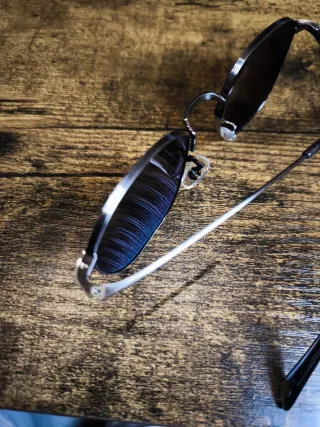 Gafas de sol Bloobloom negras y plateadas