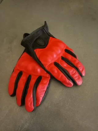 Guantes de moto de piel para verano