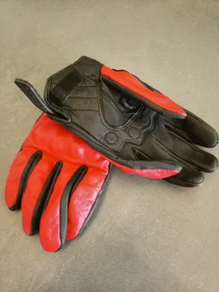 Guantes de moto de piel para verano