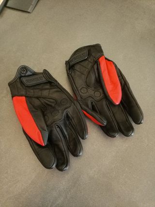 Guantes de moto de piel para verano