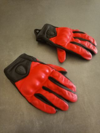 Guantes de moto de piel para verano
