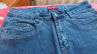 Pantalón pirata X&D azul mujer