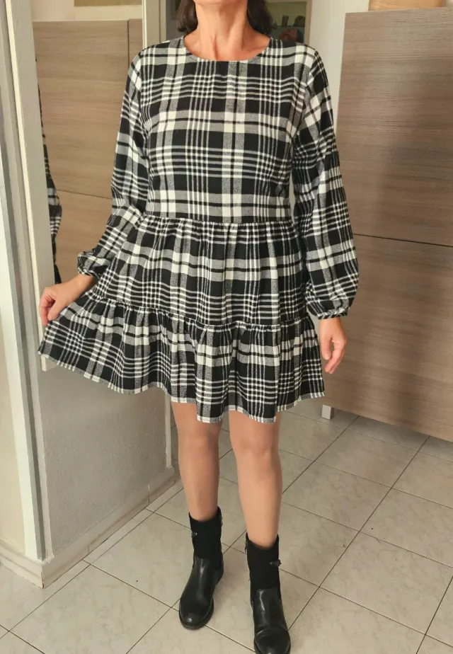 Abito XL tartan caldo