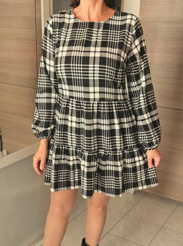 Abito XL tartan caldo