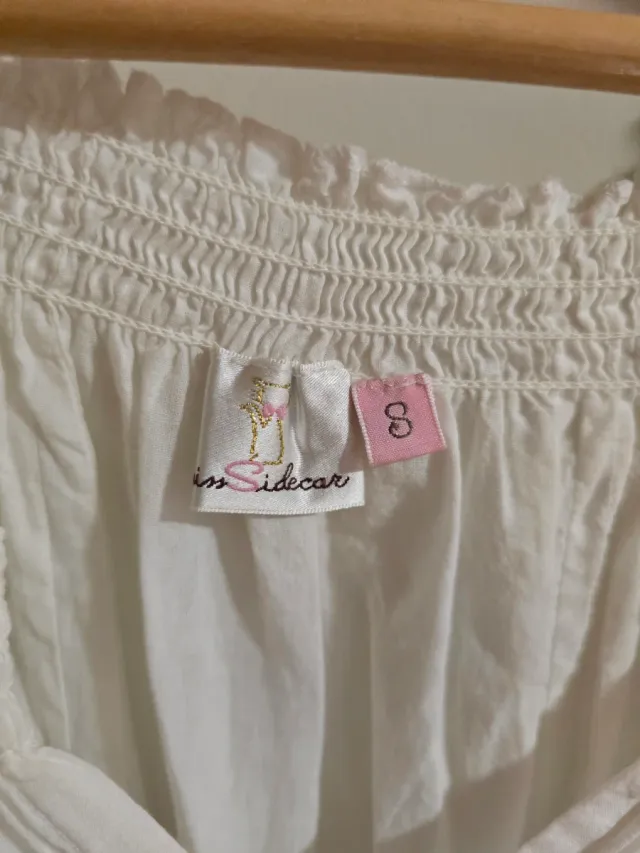 Vestido blanco bordado