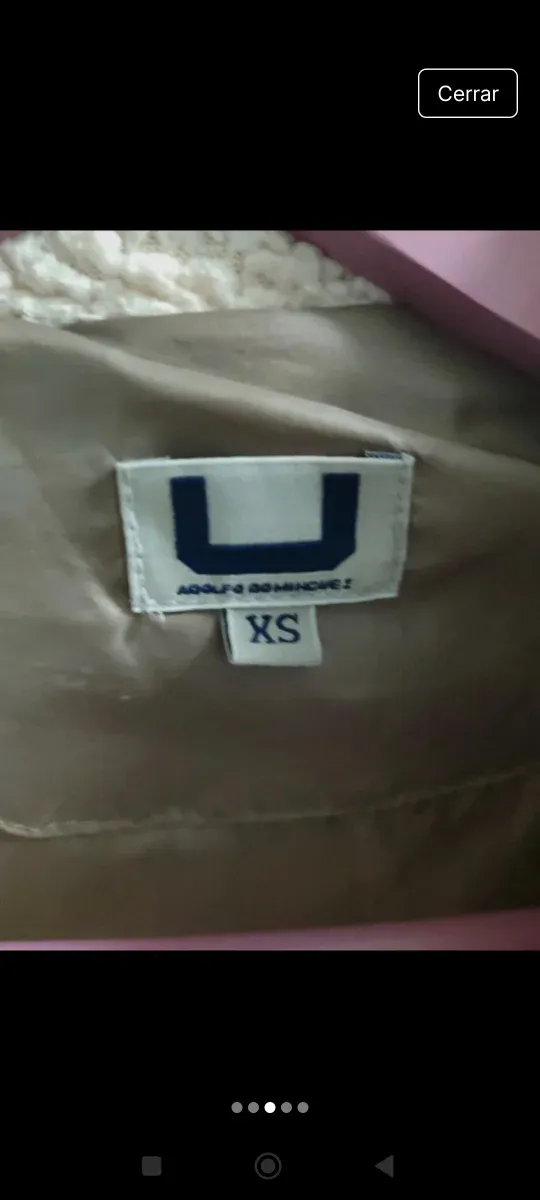 Abrigo Adolfo Domínguez Beige Acolchado