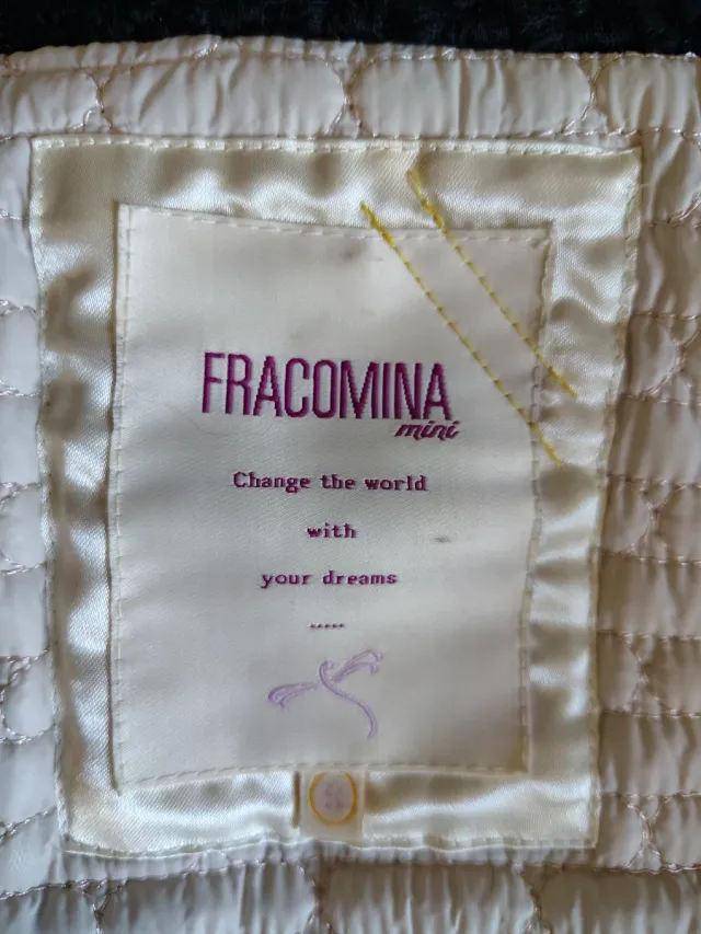 Cappotto bambina nero pelliccia sintetica