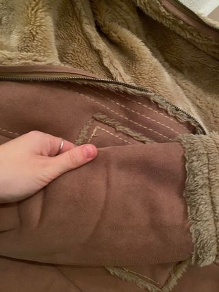 Abrigo cuero auténtico Corte ingles 