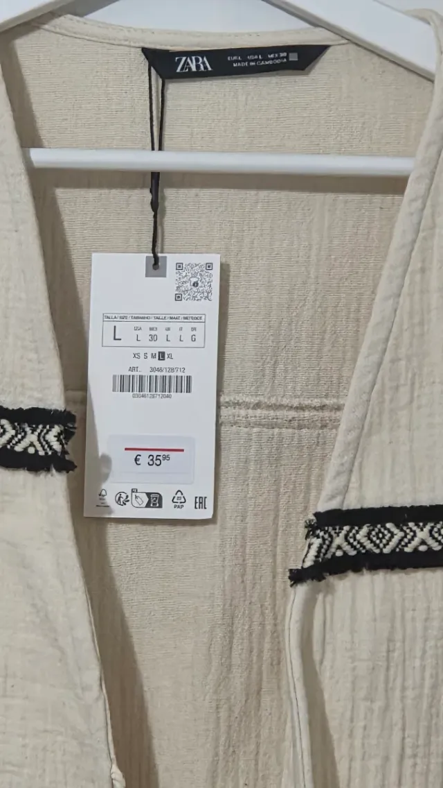 Chaqueta Zara Nueva TL