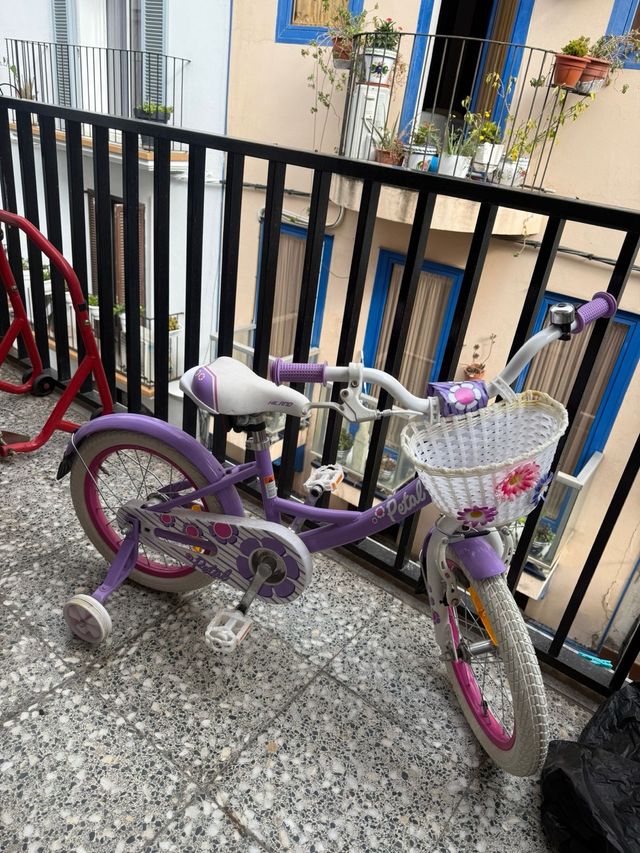 Bicicleta infantil morada Petal