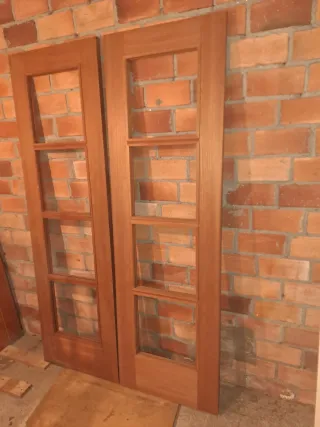 2 Puertas Madera Maciza 203x62.5cm