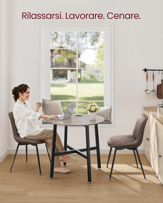 Tavolino da Pranzo, Tavolino da Cucina Rotondo, pe