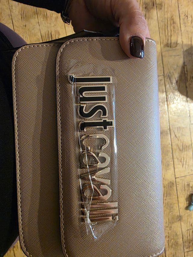 Borsetta Just Cavalli Beige/Oro