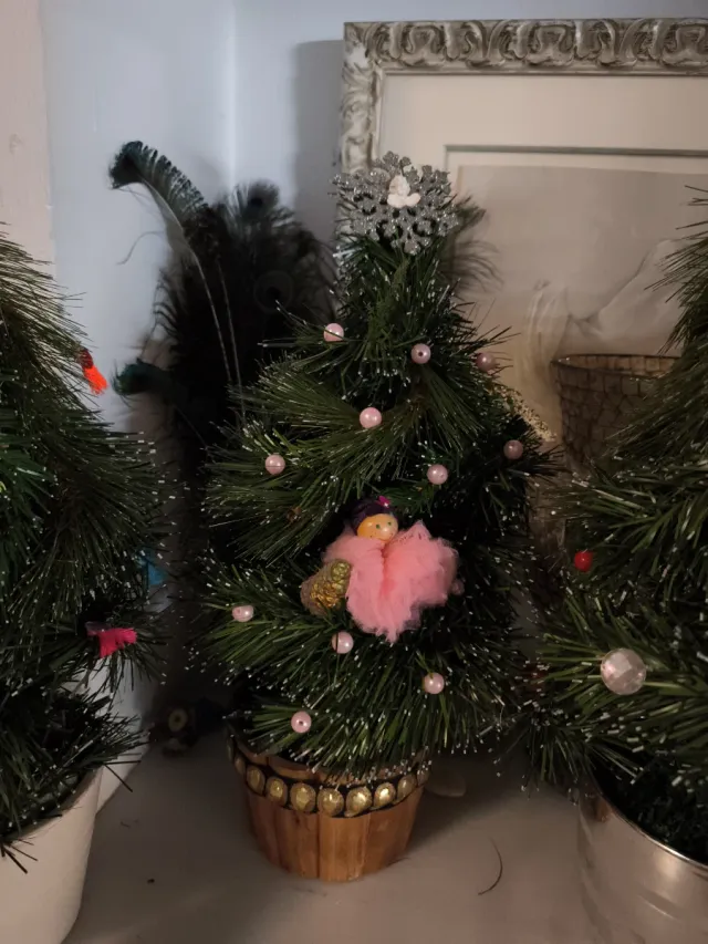 Árvores de Natal Decoradas. Feitas com AMOR 55cm
