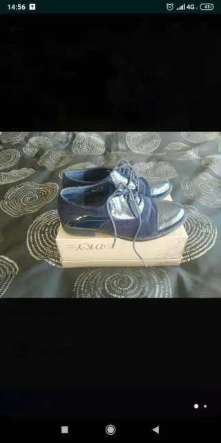 Zapatos azules de vestir