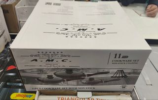 Batteria Pentole in pietra lavica 11 Pezzi