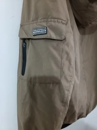 Chaqueta Springfield Beige y Negra