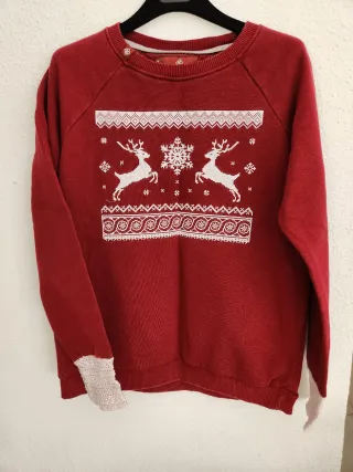 Jersey Navideño Rojo con Renos