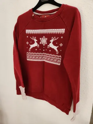 Jersey Navideño Rojo con Renos