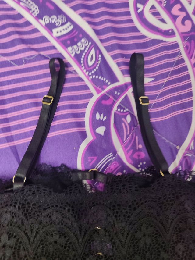 Body de encaje negro