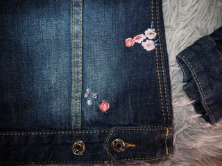 Giacca jeans Dsquared2 donna floreale