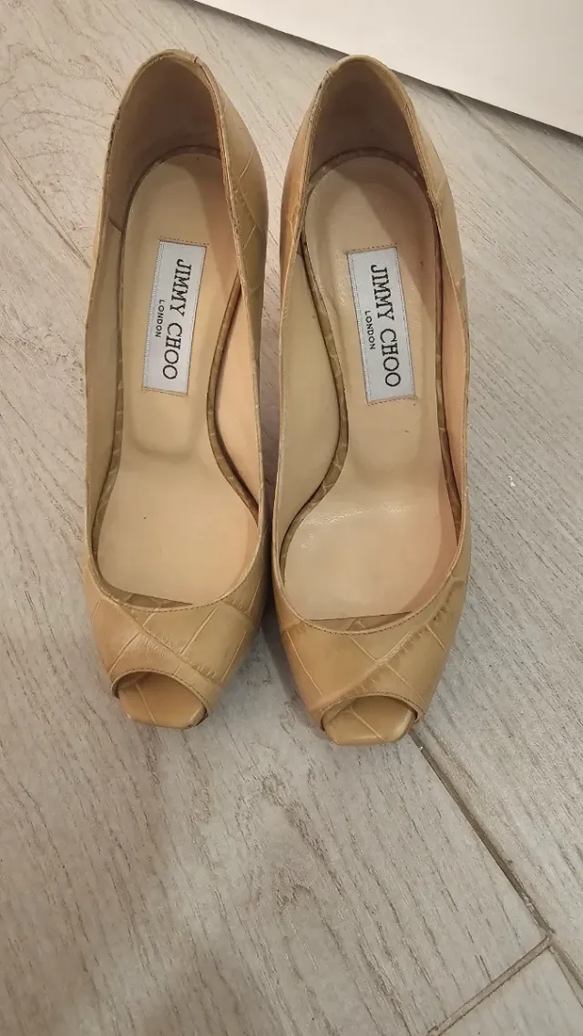 Zapatos Jimmy Choo Dorados Brillantes