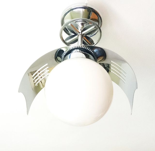 Lâmpada Futurista Space Age Opalina da Espanha, Anos 70